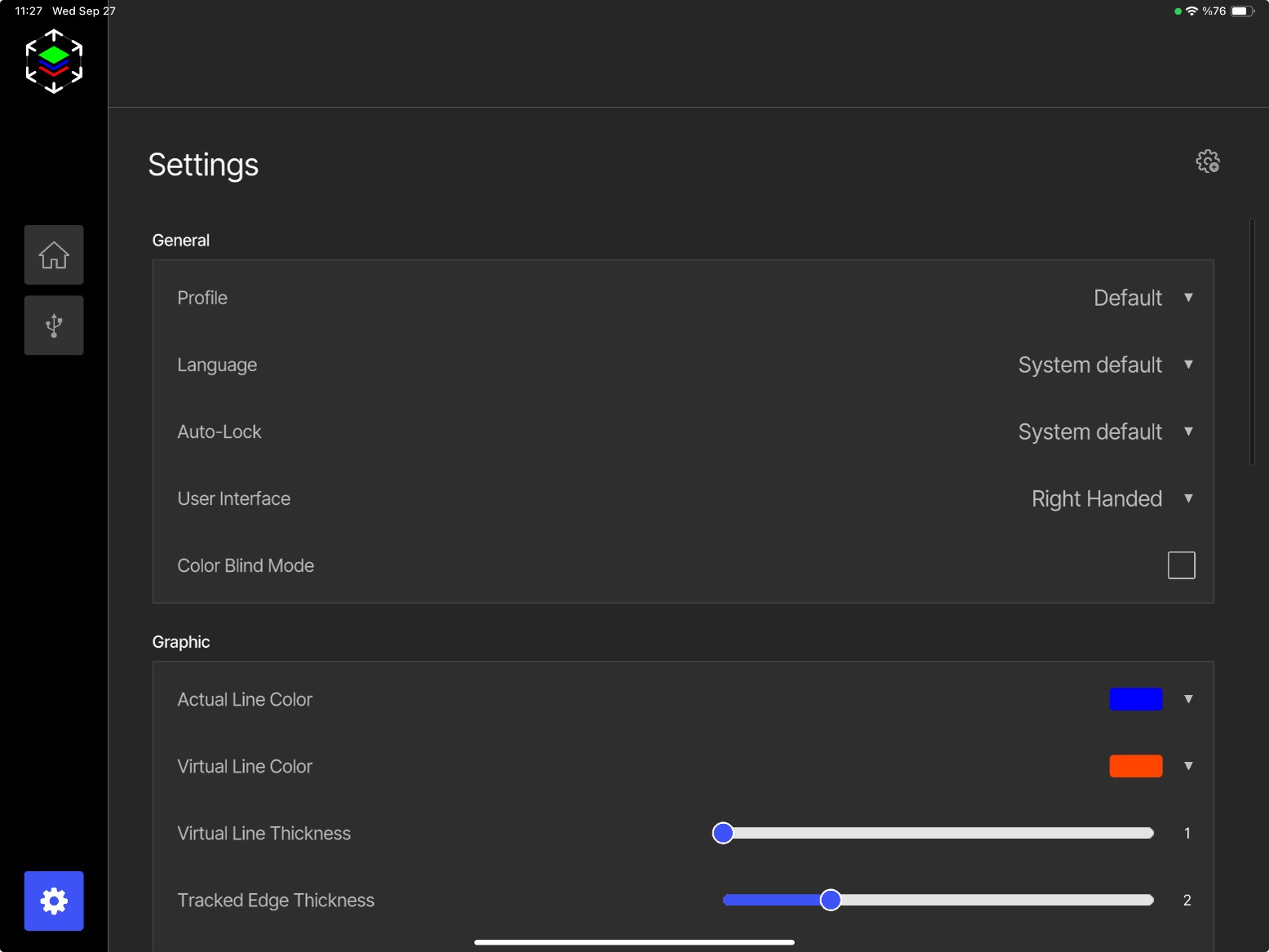 General settings
