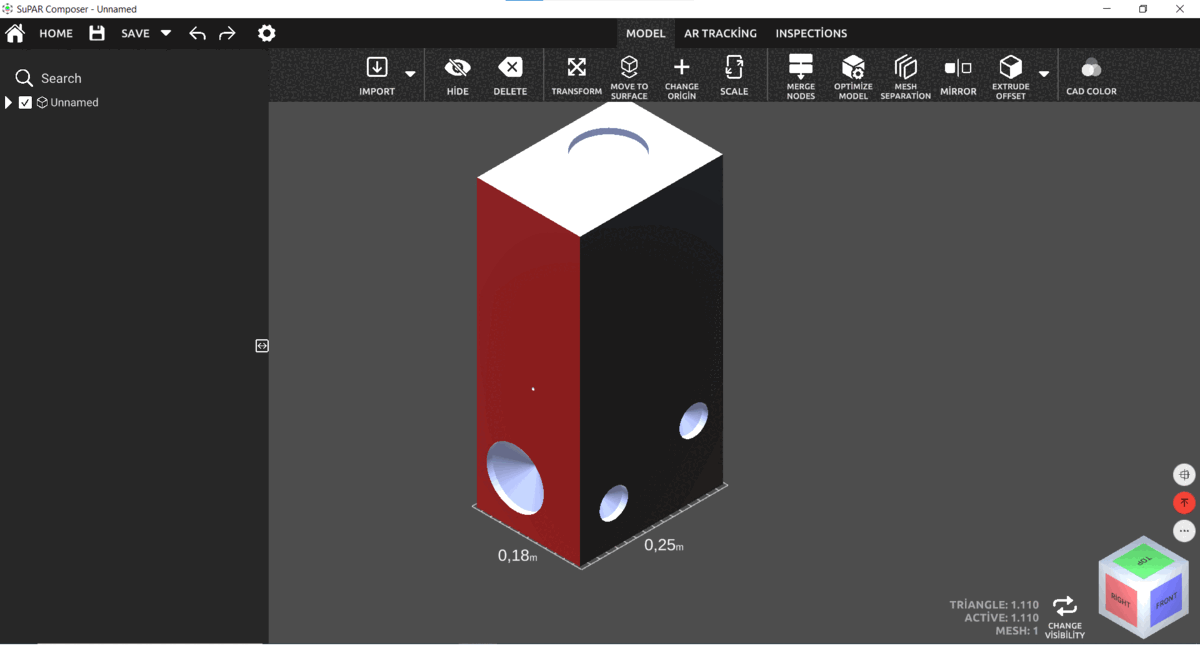 Extrude offset auto