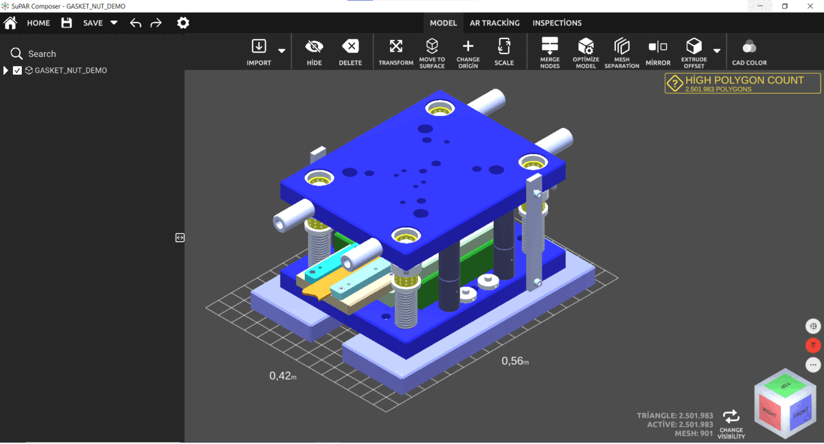 Extrude offset