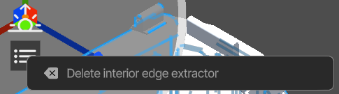 Delete interior edge extractor
