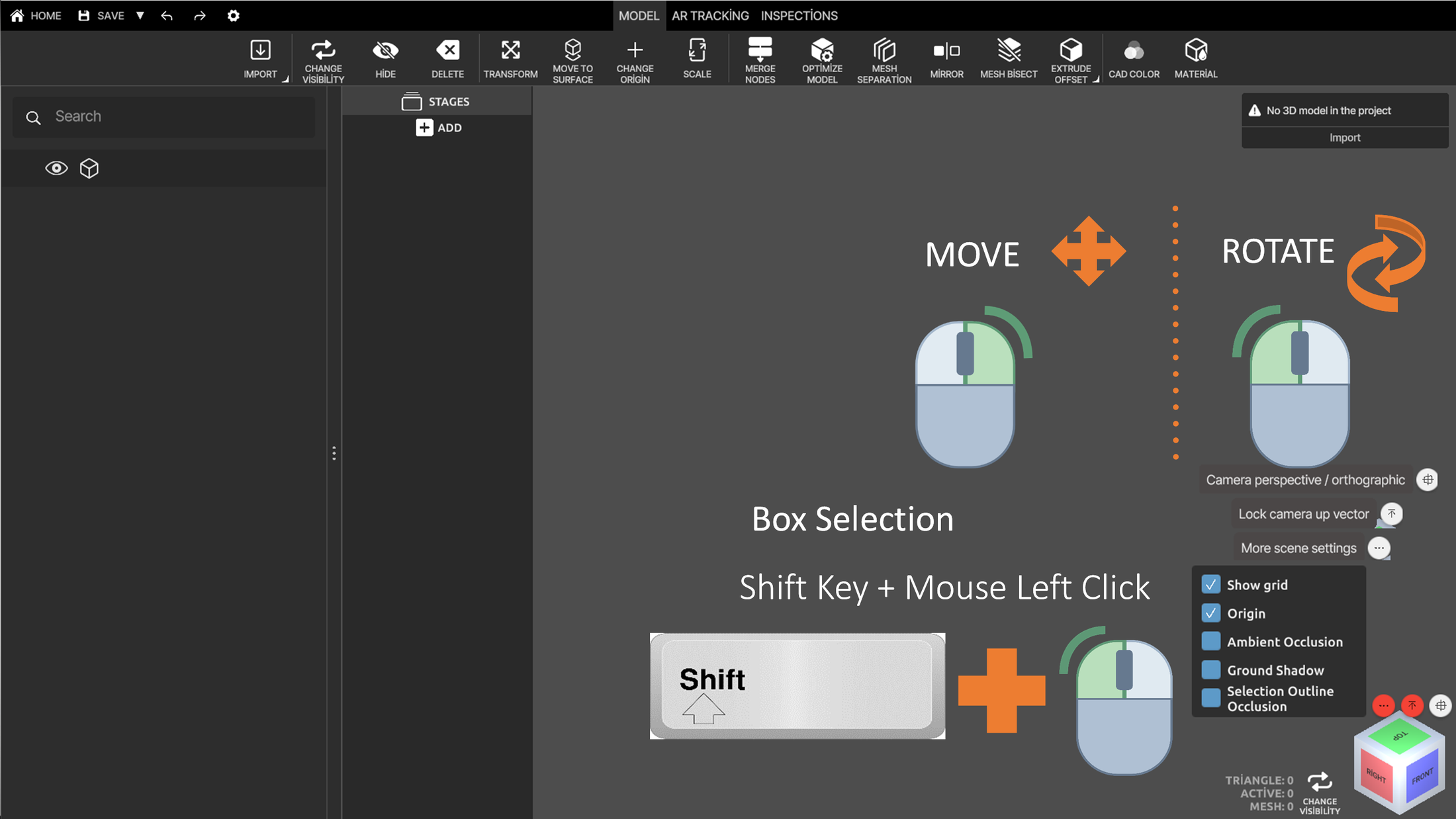 Mouse controls